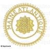 Badge / Macaron GLNF – Grande tenue provinciale – Grand Hospitalier – Maine Atlantique – Brodé main